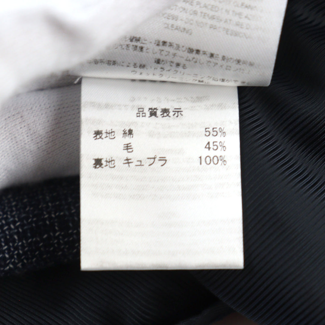 Excellent De Petrillo tailored jacket Single blue cotton mens 44