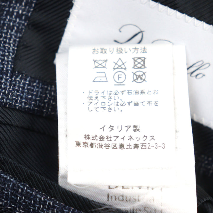 Excellent De Petrillo tailored jacket Single blue cotton mens 44