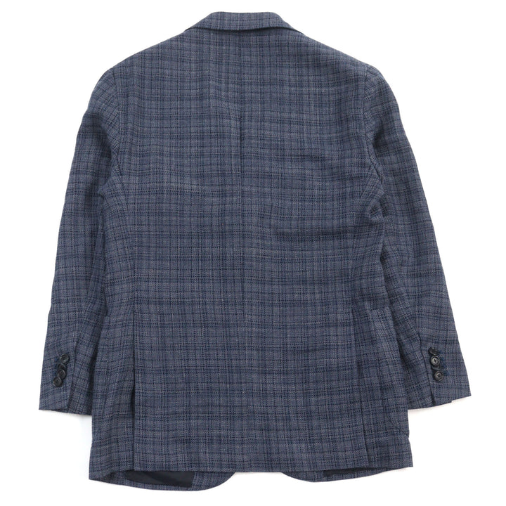 Excellent De Petrillo tailored jacket Single blue cotton mens 44