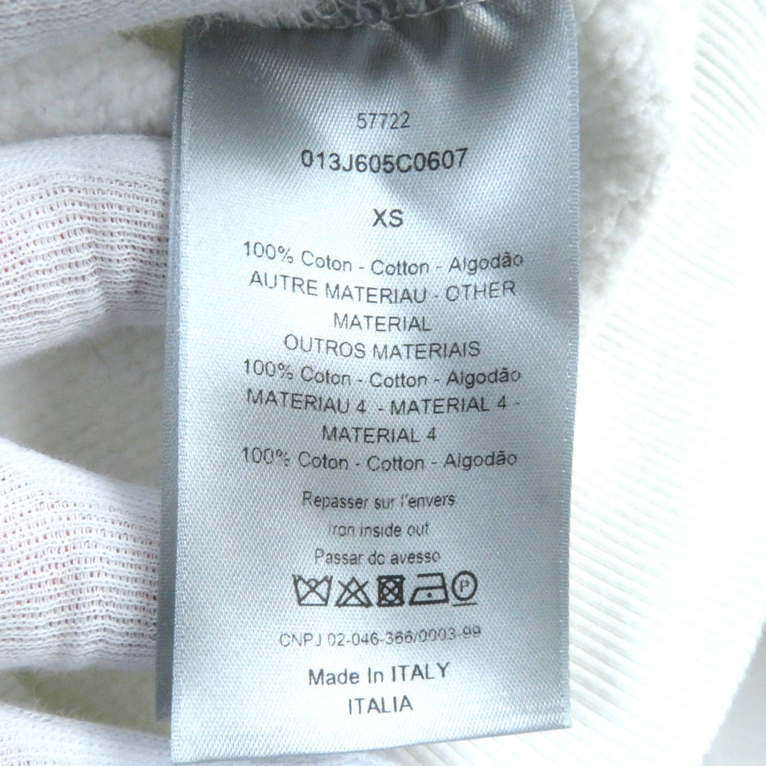Very Good DIOR hoodie Oblique pile all-over print pullover XS 013J605C0607