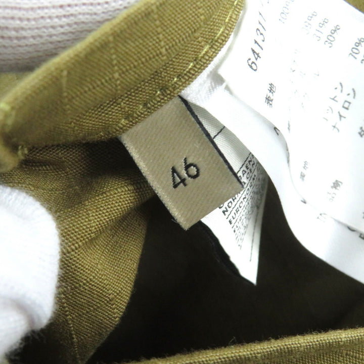 Great GUCCI Down vest Logo patch 2-way zip-up down jacket Camel Orange mens 46