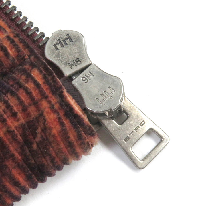 Excellent ETRO Down vest Paisley pattern corduroy Bordeaux series cotton mens XS