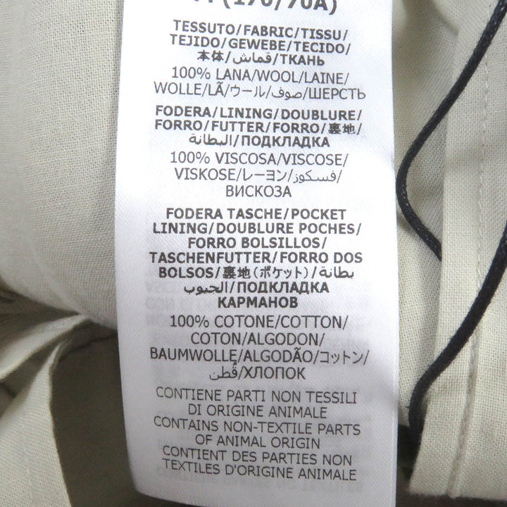 Pristine GUCCI Pants Check Pattern Wide Shorts Beige wool mens 44 710564