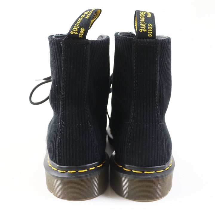 Excellent Dr.Martens×UNDERCOVER short boots THE 1460 REMASTERED 8 EYE BOOT black Corduroy Women 4
