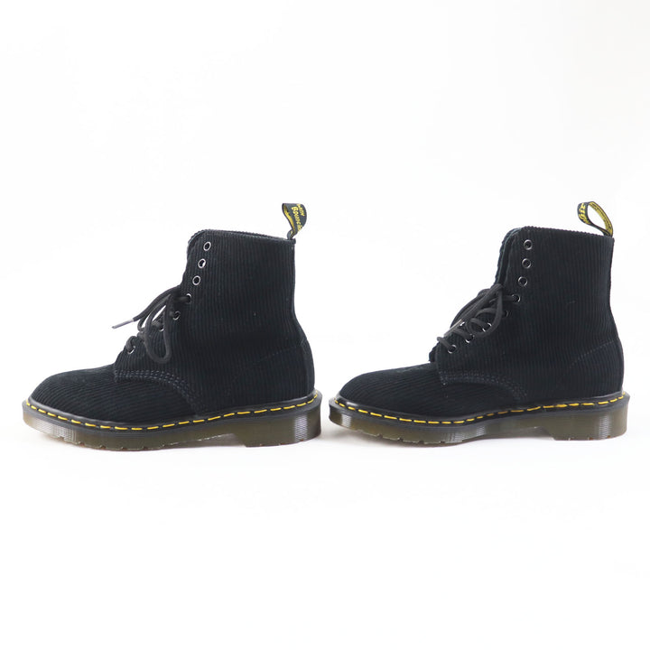 Excellent Dr.Martens×UNDERCOVER short boots THE 1460 REMASTERED 8 EYE BOOT black Corduroy Women 4