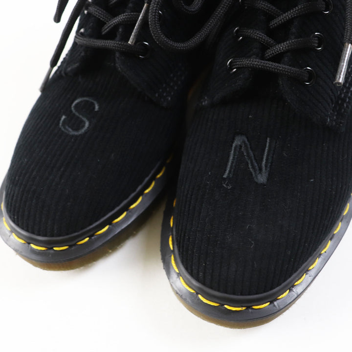 Excellent Dr.Martens×UNDERCOVER short boots THE 1460 REMASTERED 8 EYE BOOT black Corduroy Women 4