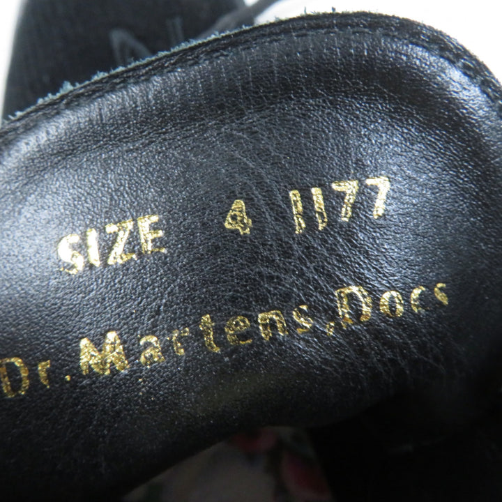 Excellent Dr.Martens×UNDERCOVER short boots THE 1460 REMASTERED 8 EYE BOOT black Corduroy Women 4