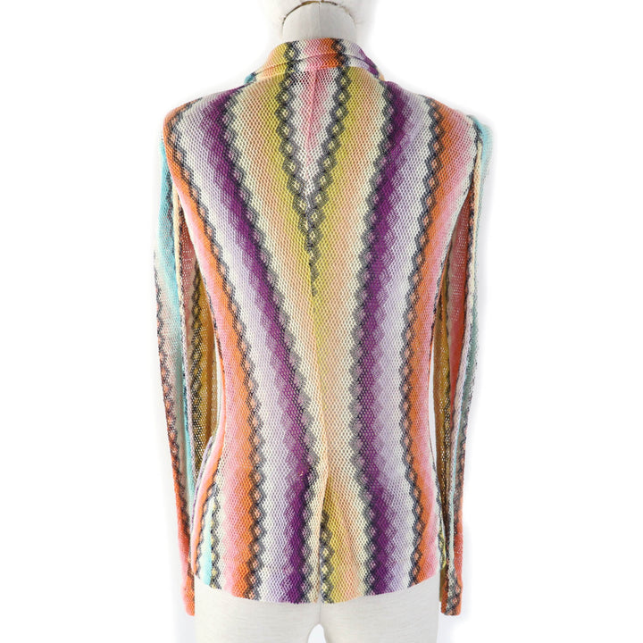 Missoni Jacket All-over pattern mesh cotton knit multicolor cotton Women 40