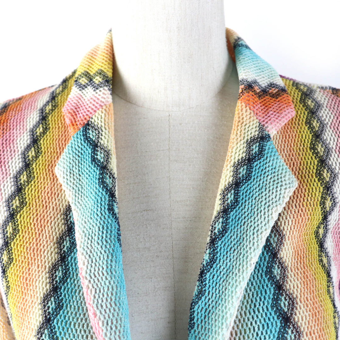Missoni Jacket All-over pattern mesh cotton knit multicolor cotton Women 40