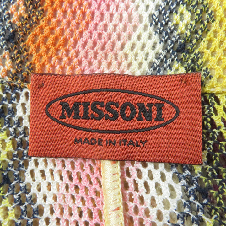 Missoni Jacket All-over pattern mesh cotton knit multicolor cotton Women 40