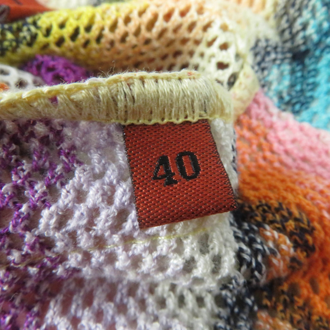 Missoni Jacket All-over pattern mesh cotton knit multicolor cotton Women 40