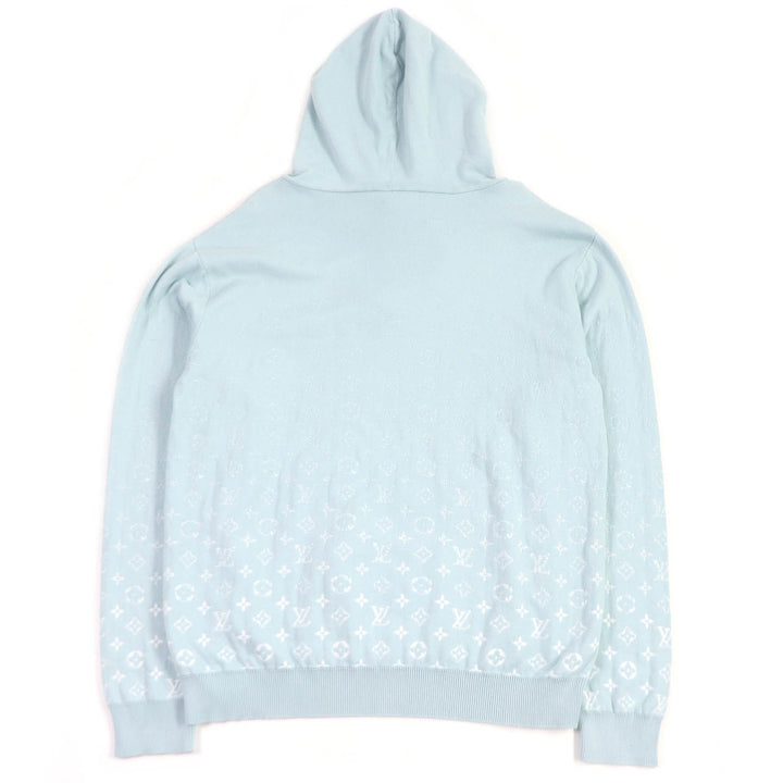 Excellent LOUIS VUITTON Parker Monogram Gradient Pullover Knit Light blue cotton mens XL