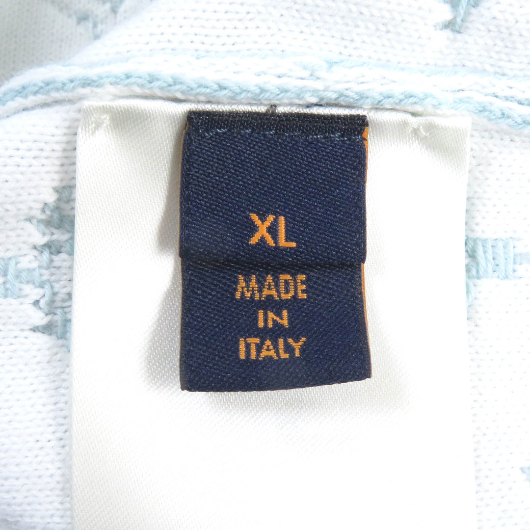 Excellent LOUIS VUITTON Parker Monogram Gradient Pullover Knit Light blue cotton mens XL