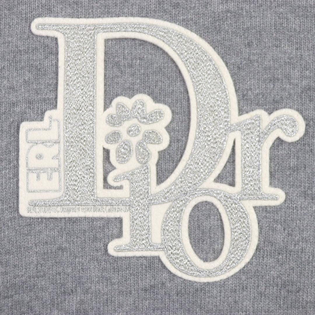 Excellent DIOR sweater DIOR BY ERL Glitter knit gray wool mens XXL 313M660AT516