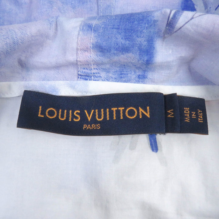 Pristine LOUIS VUITTON Parker Flower LV Logo Cotton Poplin Anorak Pullover mens