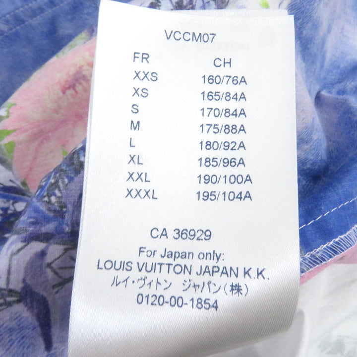 Pristine LOUIS VUITTON Parker Flower LV Logo Cotton Poplin Anorak Pullover mens