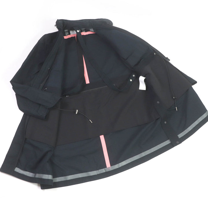 Great Sacai Military coat Olmetex Rip Stop Blouson black cotton mens 1 23-03186M