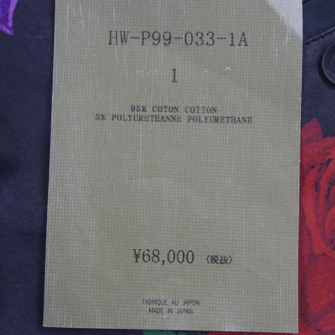 Great BLACK ScandalYohji Yamamoto Pants Skull Rose Pants cotton 1 HW-P99-033