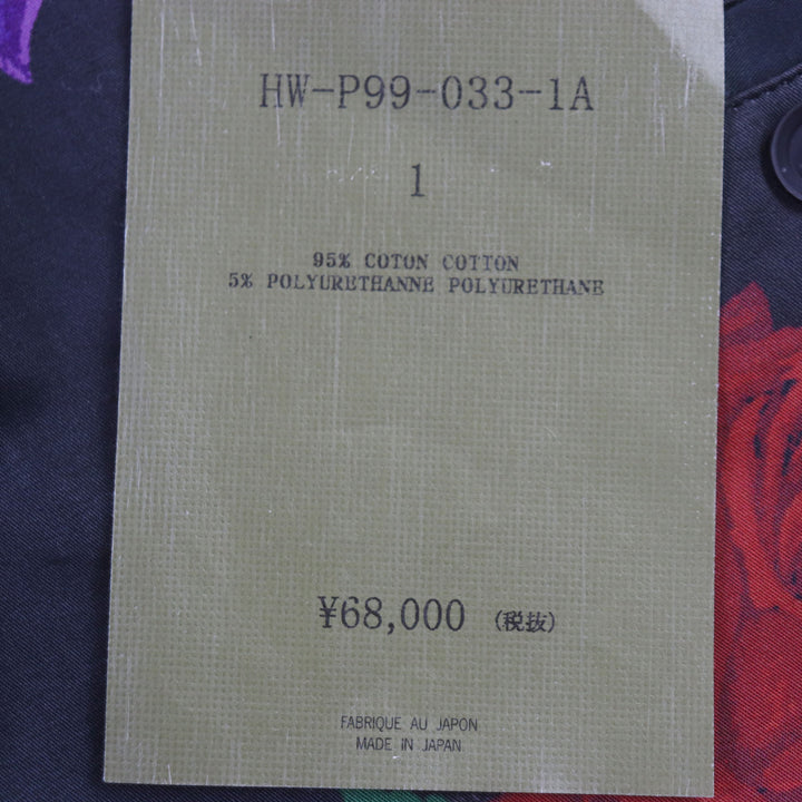 Great BLACK ScandalYohji Yamamoto Pants Skull Rose Pants cotton 1 HW-P99-033