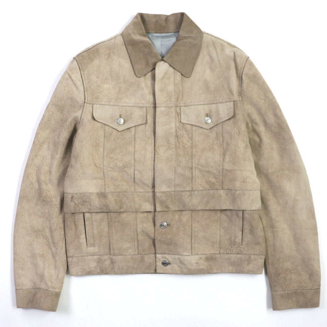 DIOR×Cactus Jack leather jacket Suede lining Sheep leather mens 50 283L417A0591