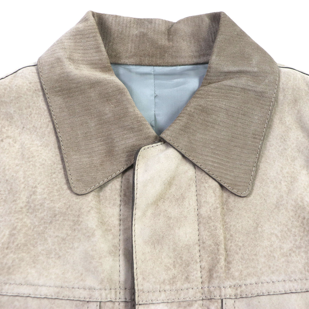 DIOR×Cactus Jack leather jacket Suede lining Sheep leather mens 50 283L417A0591