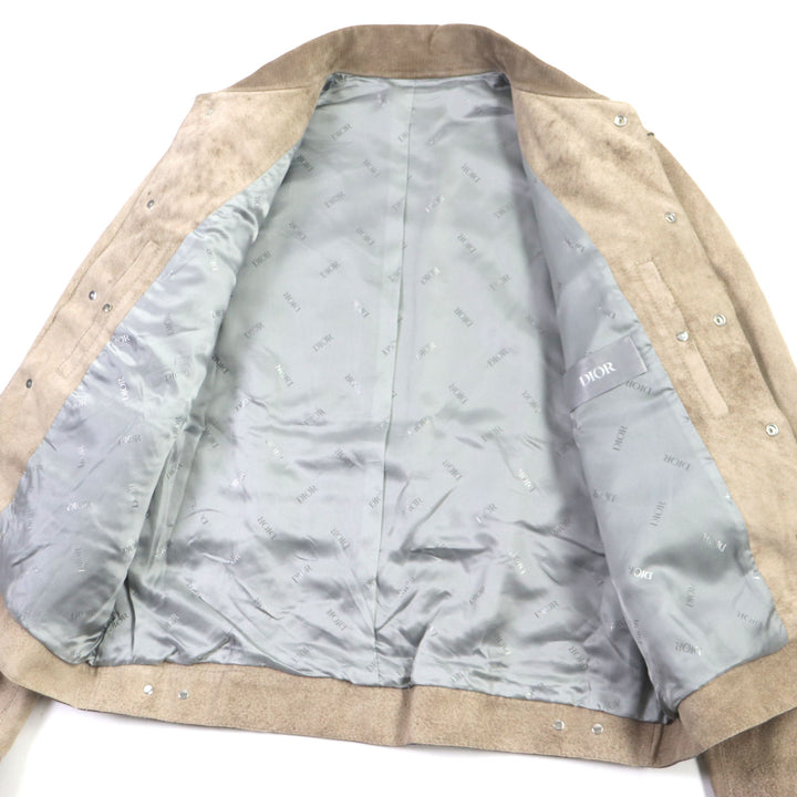 DIOR×Cactus Jack leather jacket Suede lining Sheep leather mens 50 283L417A0591