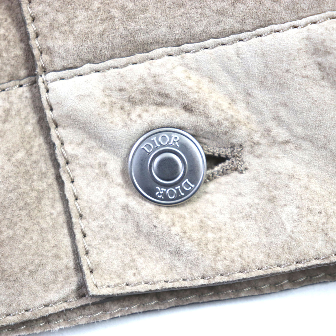 DIOR×Cactus Jack leather jacket Suede lining Sheep leather mens 50 283L417A0591