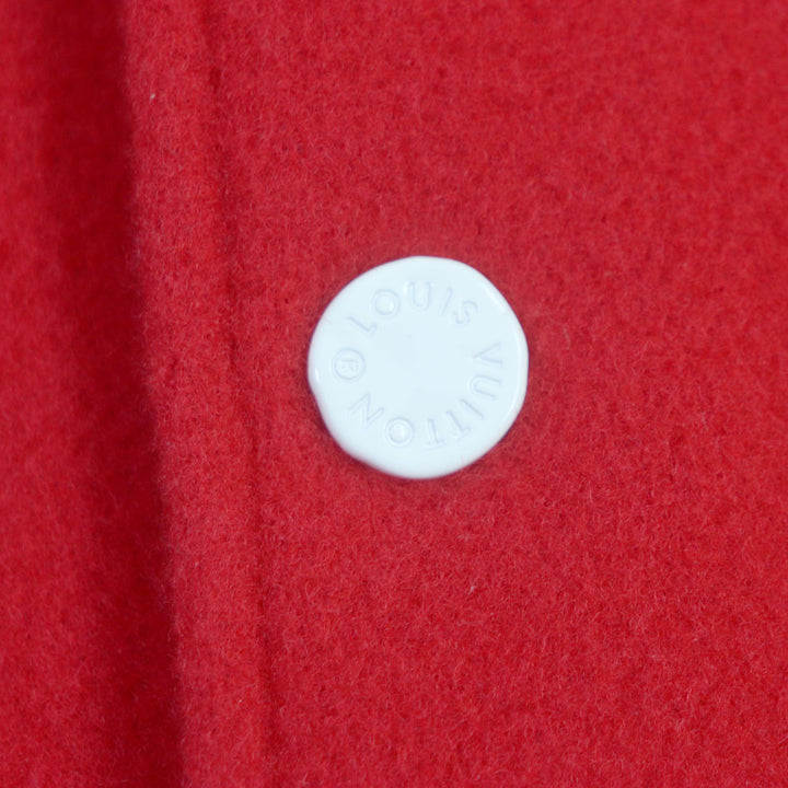 Pristine LOUIS VUITTON×Yayoi Kusama Jacket varsity jacket Cowhide mens 58 HOL31E