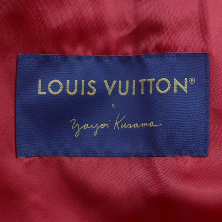 Pristine LOUIS VUITTON×Yayoi Kusama Jacket varsity jacket Cowhide mens 58 HOL31E