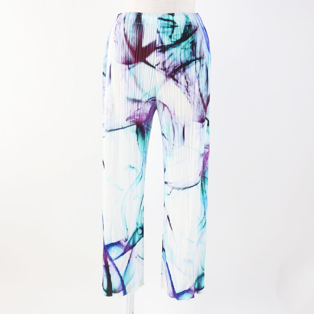 Excellent PLEATS PLEASE two-piece set White mulch PP41-J0666 PP41-JF662