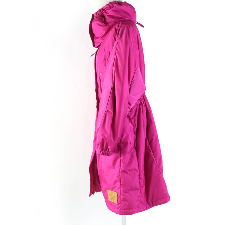 Pristine DRAWER down coat Leather logo patch pink Nylon Women F 6525-299-0788