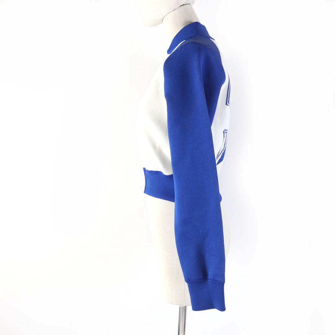 Pristine Christian Dior Jacket VIBE Cropped knit polyester Women 38 224V50AM110