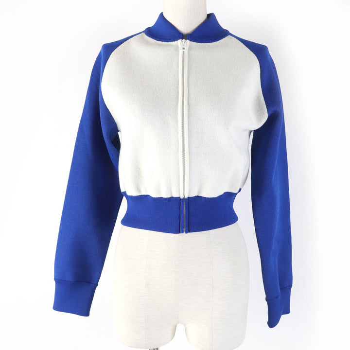 Pristine Christian Dior Jacket VIBE Cropped knit polyester Women 38 224V50AM110