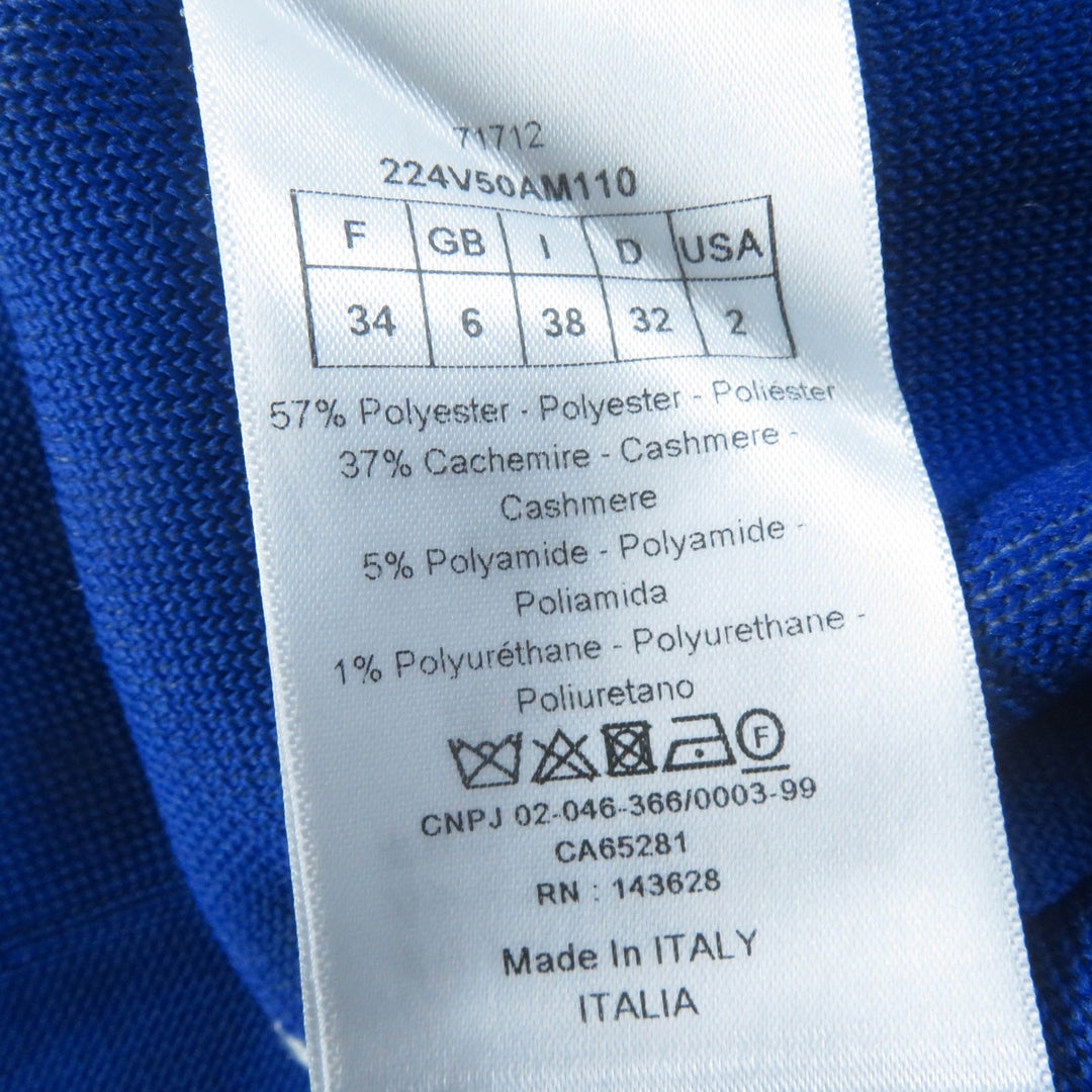 Pristine Christian Dior Jacket VIBE Cropped knit polyester Women 38 224V50AM110