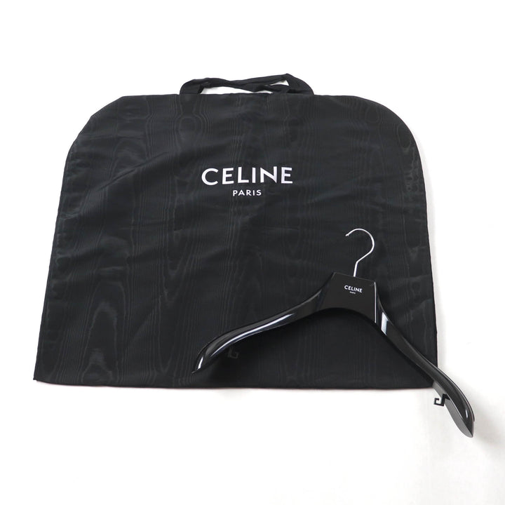Great CELINE coat Egg Crombie Ivory cashmere Women 40 2 8H13/6700