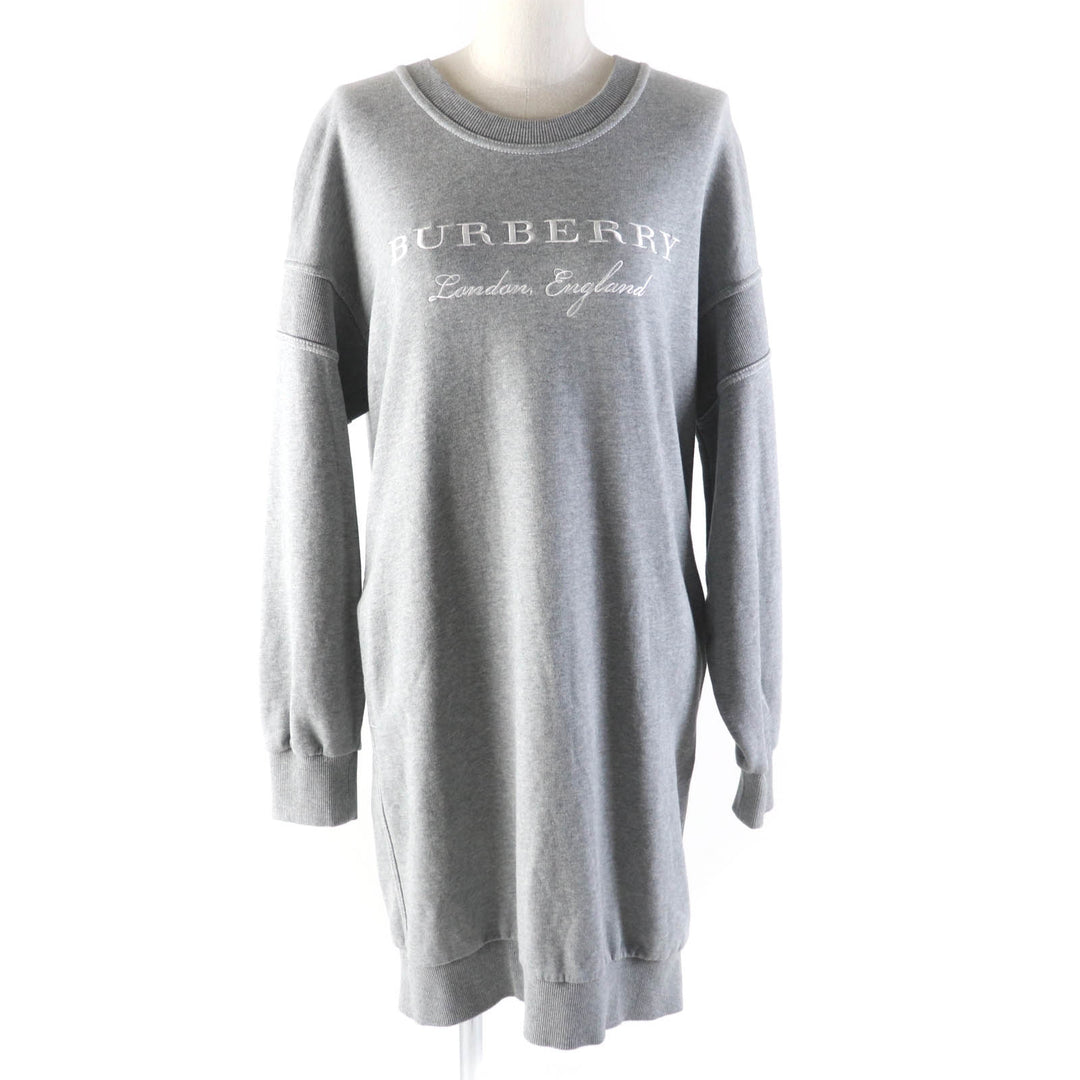 Excellent BURBERRY Tunic Crew neck long sleeve tunic sweatshirt dress Women M 4057511
