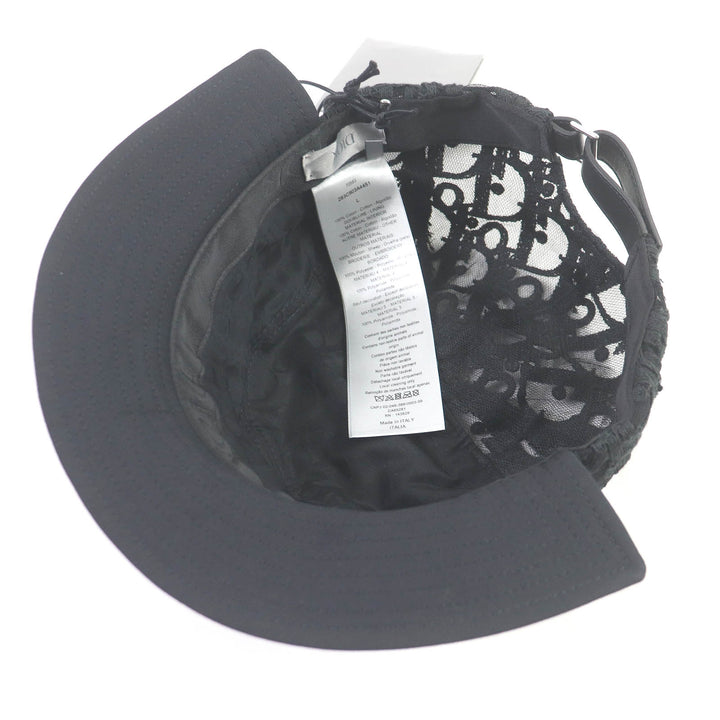 Pristine DIOR Other hats Oblique Docking Newsboy Hat Cap black cotton mens L