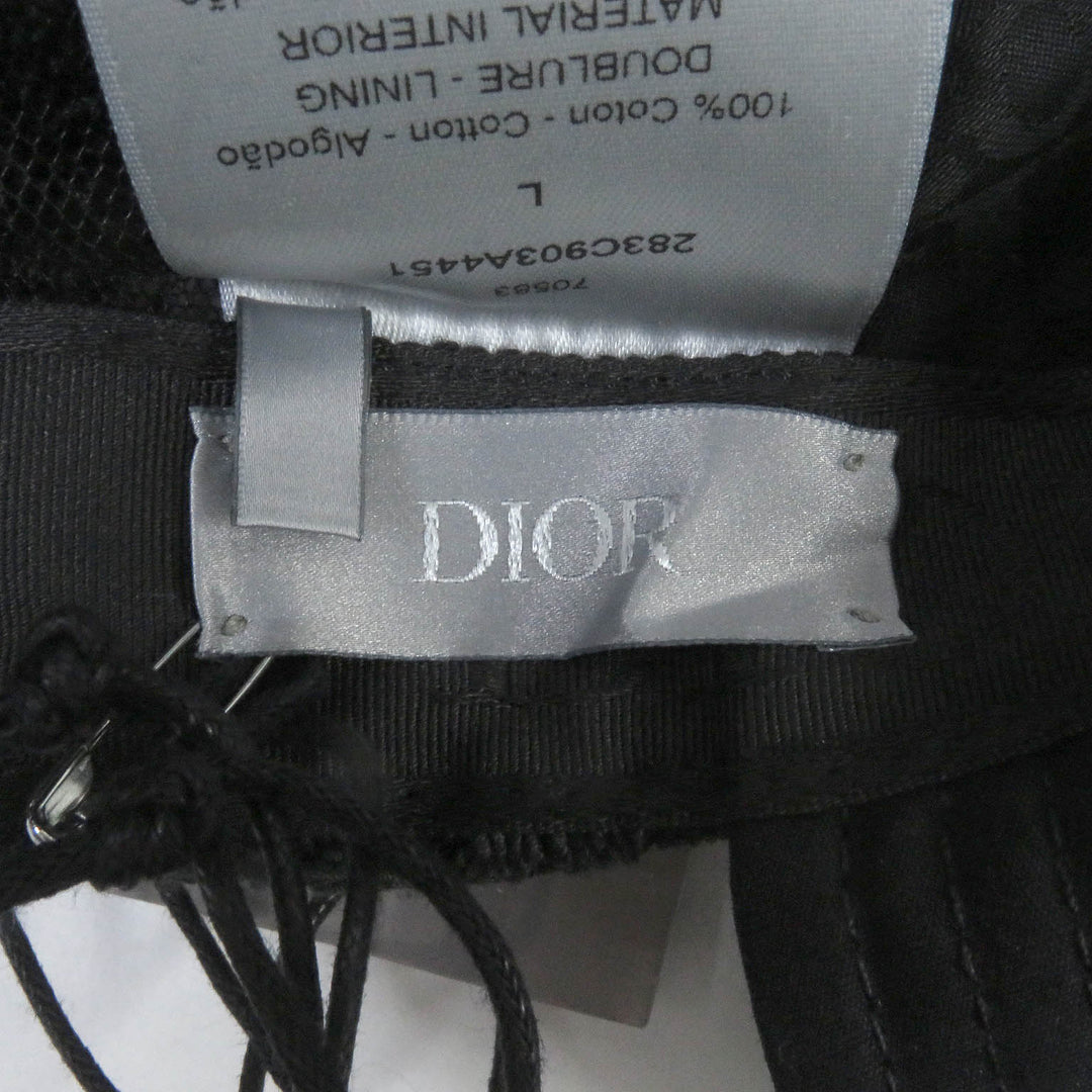 Pristine DIOR Other hats Oblique Docking Newsboy Hat Cap black cotton mens L