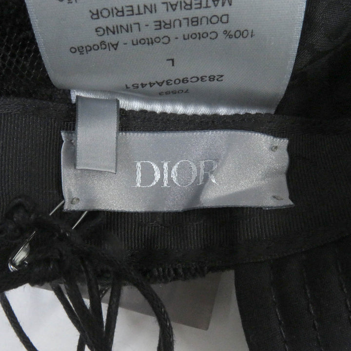 Pristine DIOR Other hats Oblique Docking Newsboy Hat Cap black cotton mens L