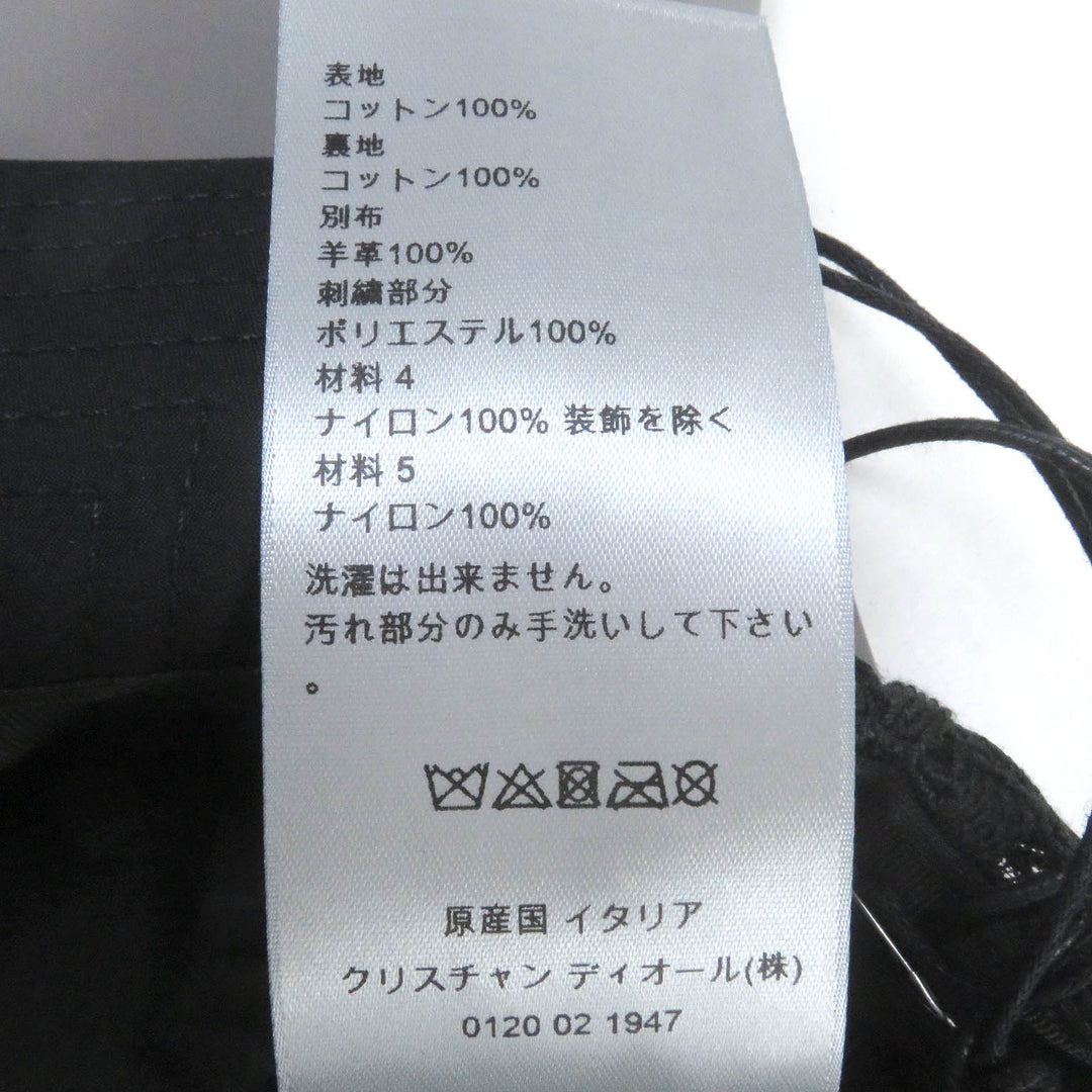 Pristine DIOR Other hats Oblique Docking Newsboy Hat Cap black cotton mens L