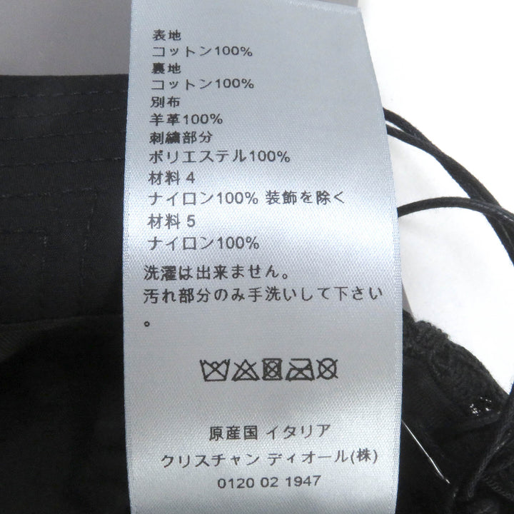 Pristine DIOR Other hats Oblique Docking Newsboy Hat Cap black cotton mens L