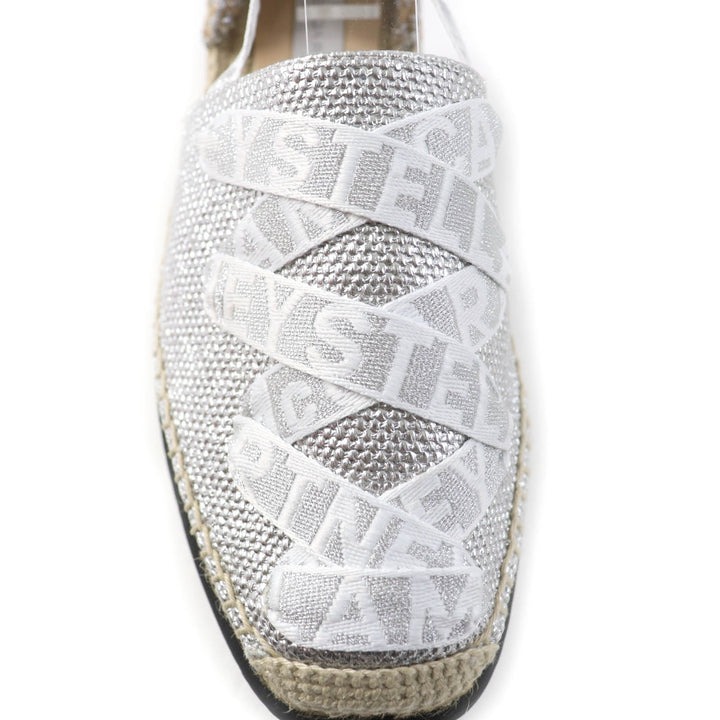 Excellent Stella McCartney Sandals Gaia Logo lace-up bow espadrilleswithplatform
