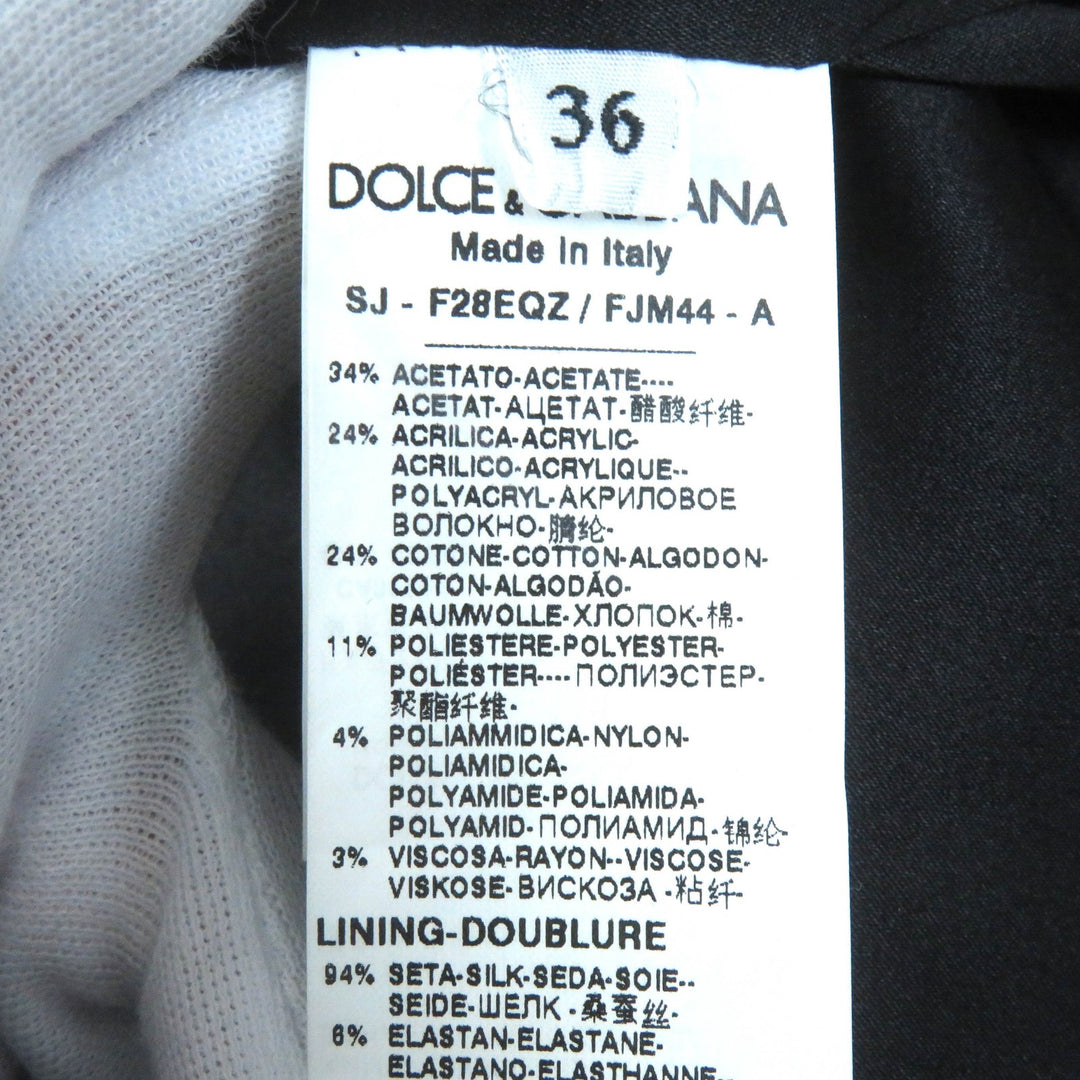 Pristine DOLCE&GABBANA jacket Black tag Black Gold Green Women 36