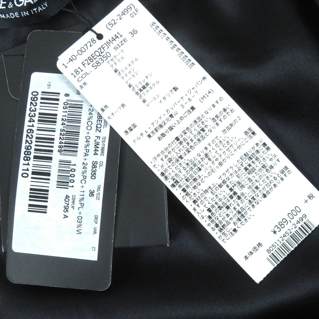 Pristine DOLCE&GABBANA jacket Black tag Black Gold Green Women 36