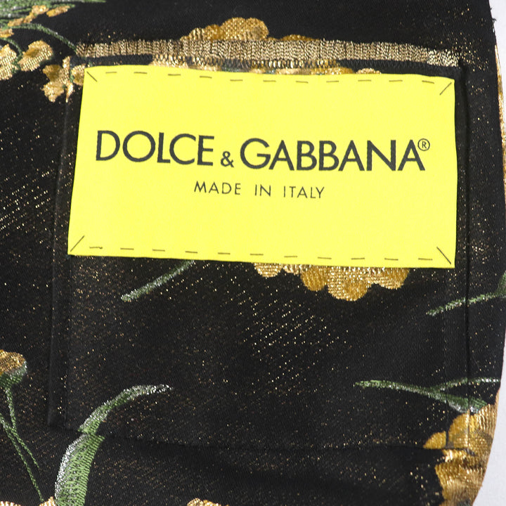 Pristine DOLCE&GABBANA jacket Black tag Black Gold Green Women 36