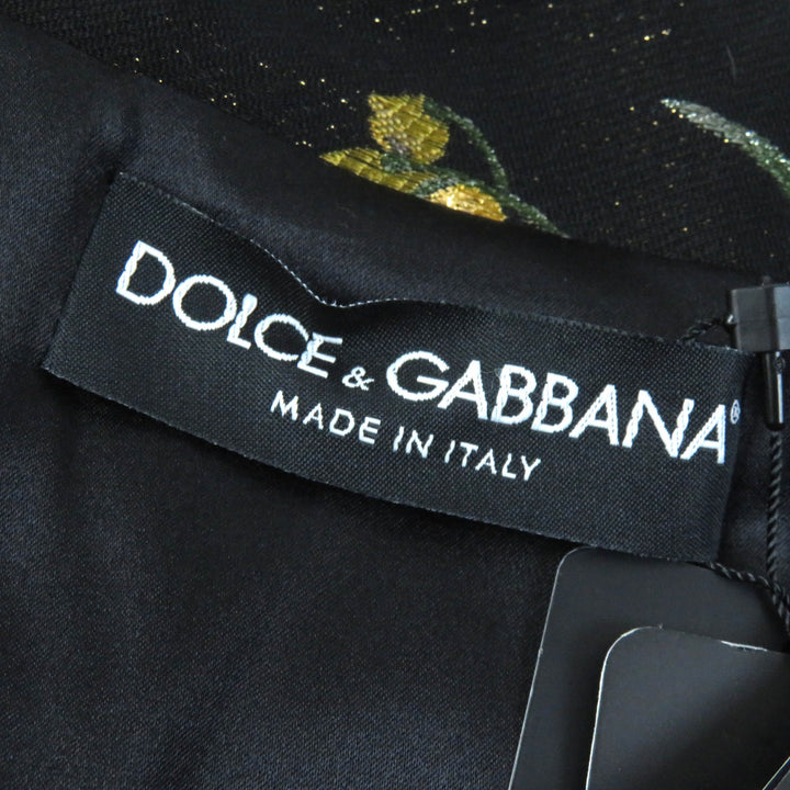 Pristine DOLCE&GABBANA jacket Black tag Black Gold Green Women 36