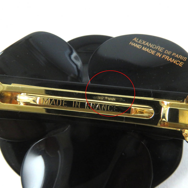 Excellent ALEXANDRE DE PARIS LISERAI Camellia barrette with Swarovski