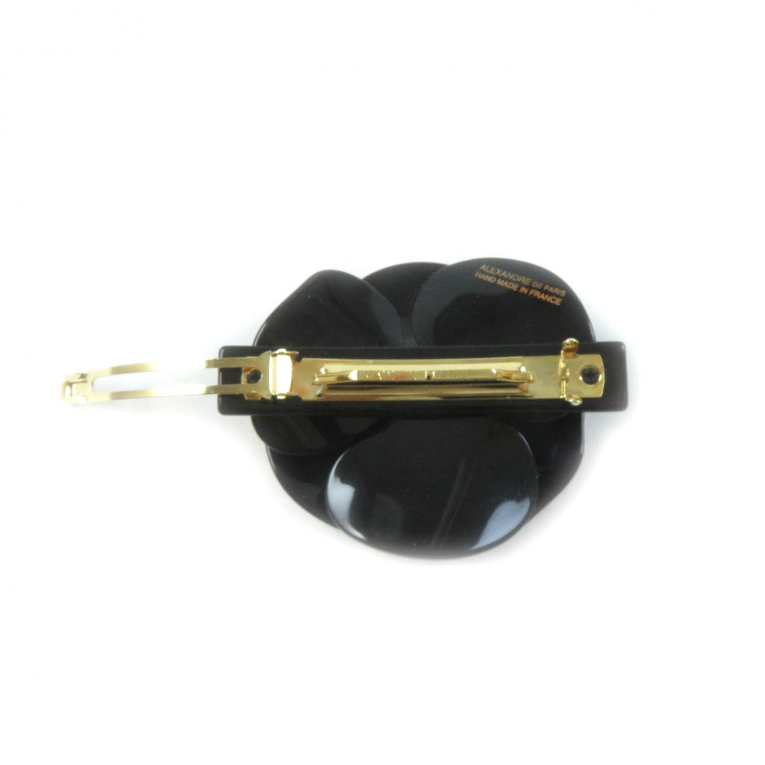 Excellent ALEXANDRE DE PARIS LISERAI Camellia barrette with Swarovski