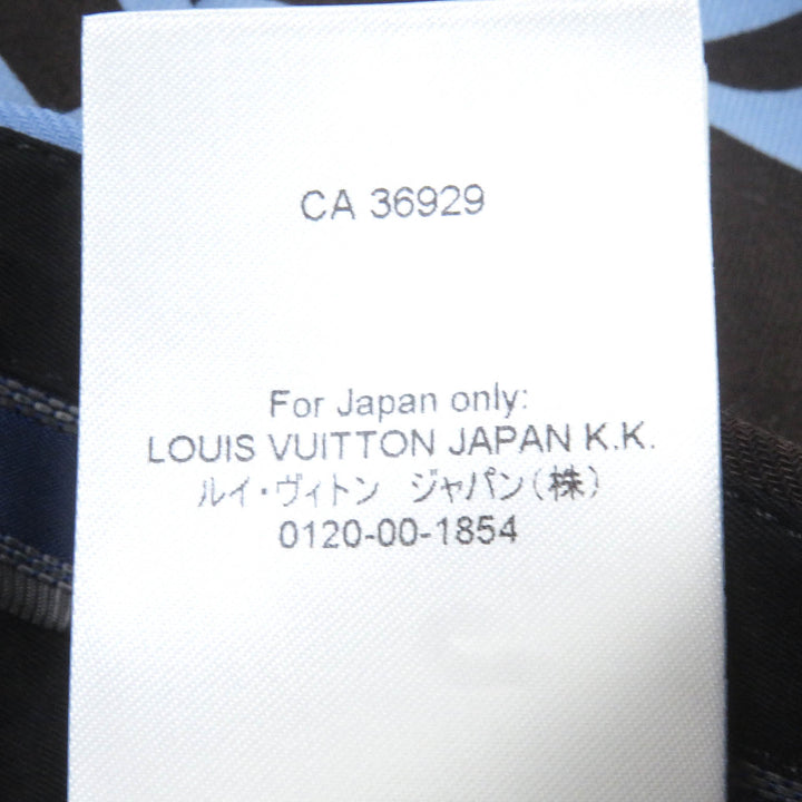 Pristine LOUIS VUITTON Shorts Monogram Flower Pleated Shorts Light blue wool