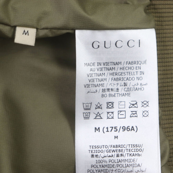 Pristine GUCCI×THE NORTH FACE Bomber jacket padded ZIP blouson M 648866